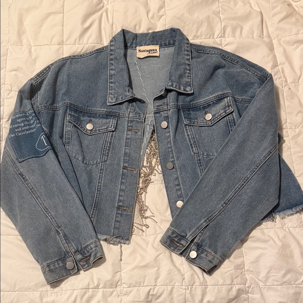 Savanna Jane Light Blue Denim Jacket